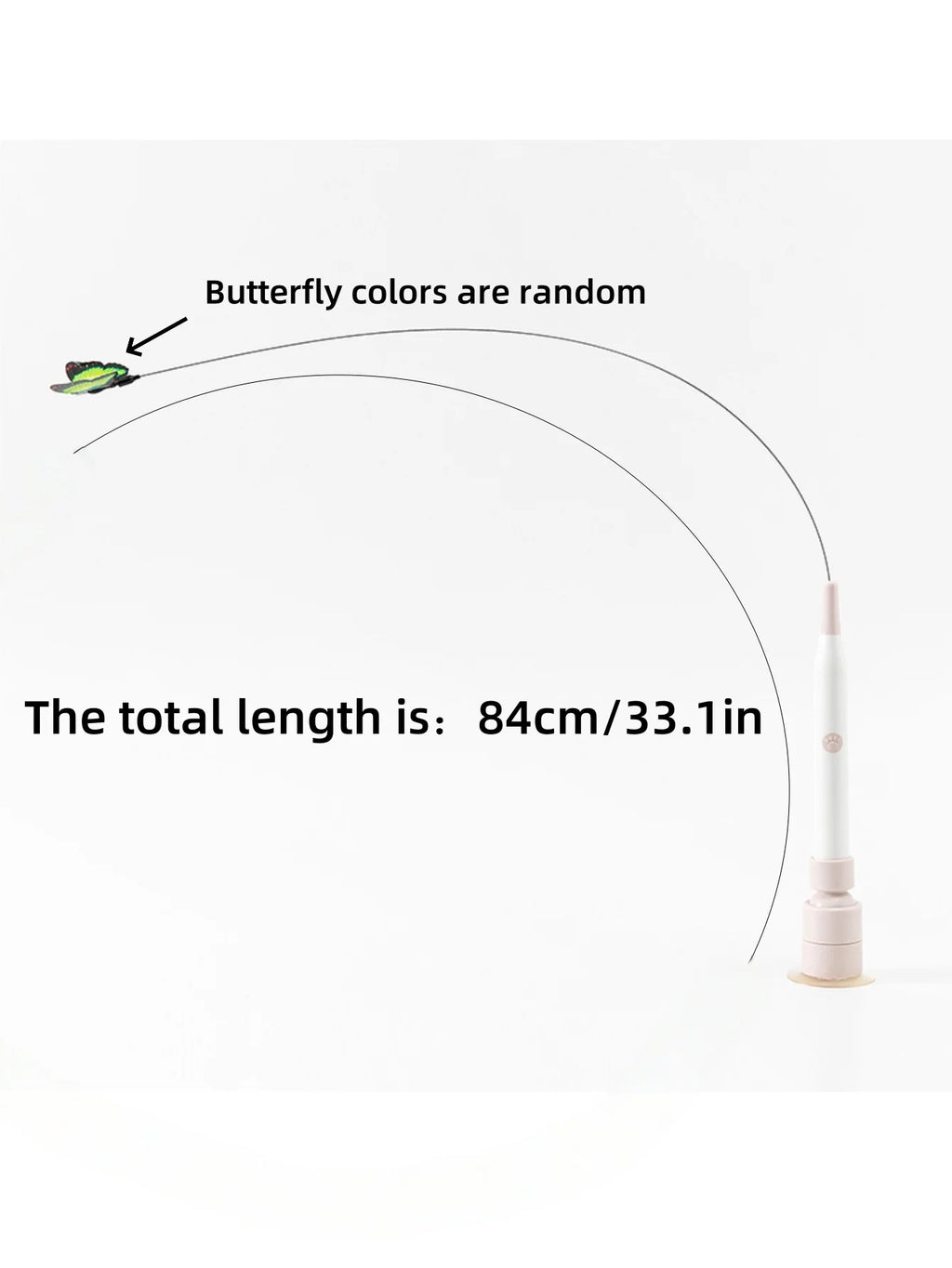 Cat electric toy self-hilarity relieves boredom, automatic cat teasing, adsorpable, can hold a strong suction cup, long rod, cat