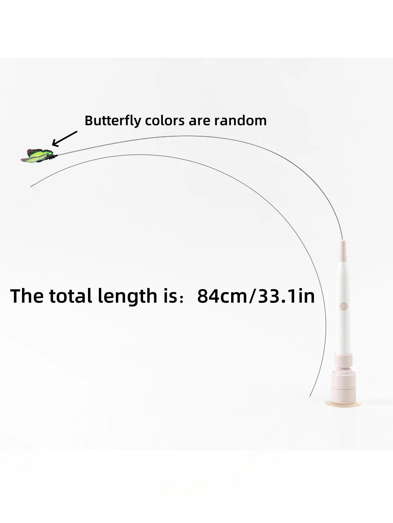 Cat electric toy self-hilarity relieves boredom, automatic cat teasing, adsorpable, can hold a strong suction cup, long rod, cat