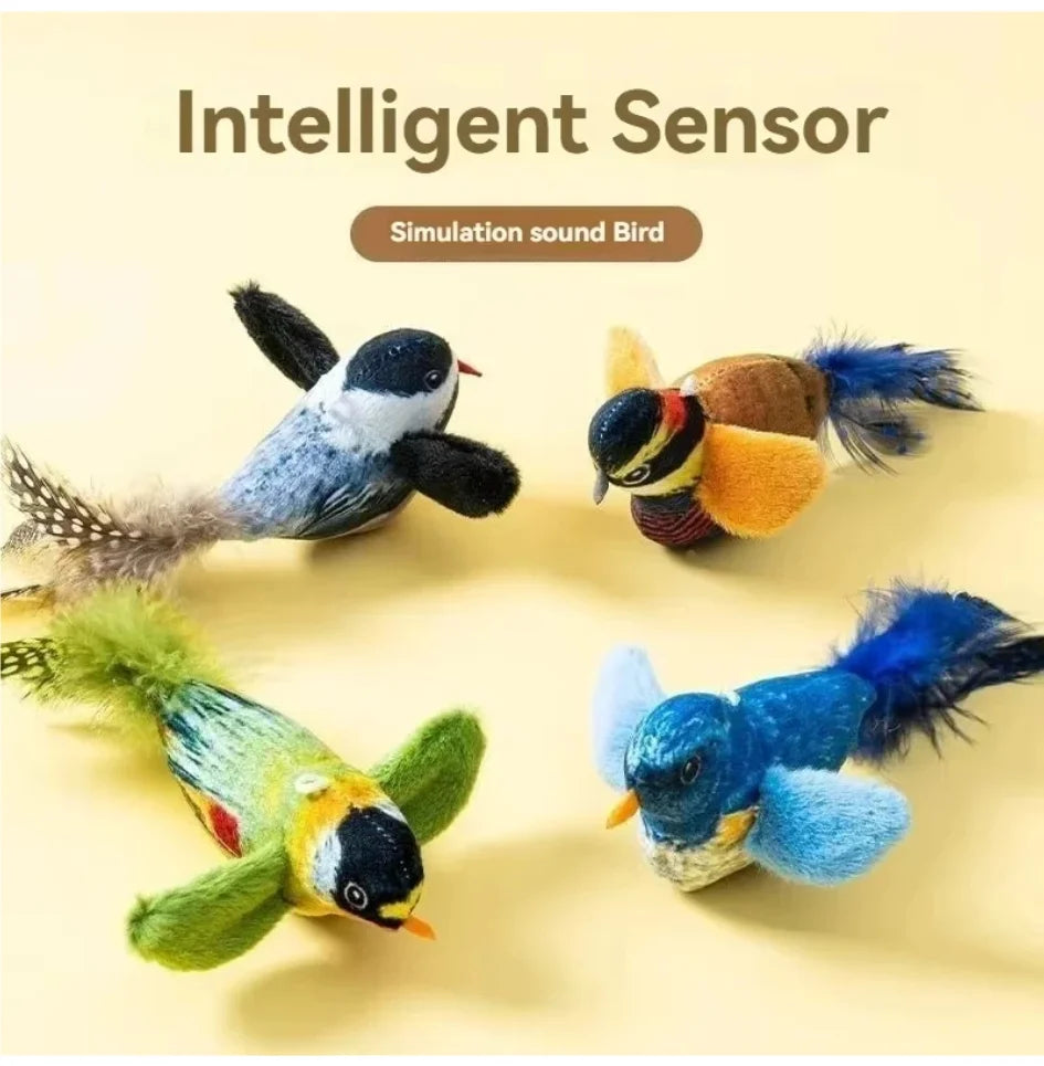 Cat Toys For Indoor Cats Interactive Cat Toy Realistic Bird Sound Cat Toy Plush Cat Toy Catnip Cat Toy for Cats Kitten Toy